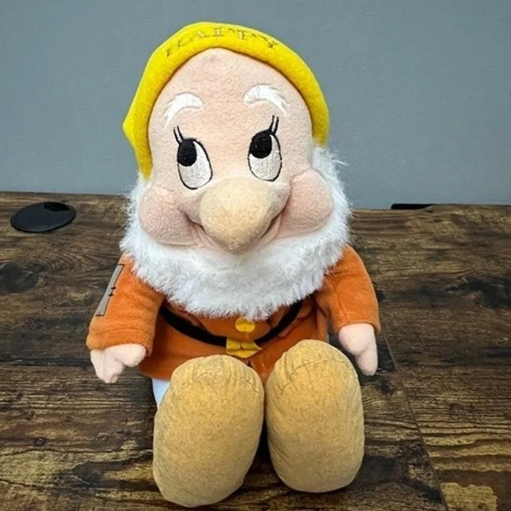 Disney Snow White and the Seven Dwarfs Happy Plush Stuffed Animal Toy 10 inch
